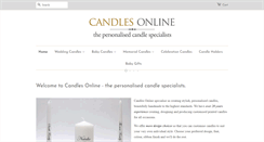 Desktop Screenshot of candles-online.co.uk
