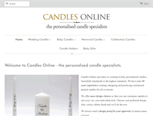Tablet Screenshot of candles-online.co.uk